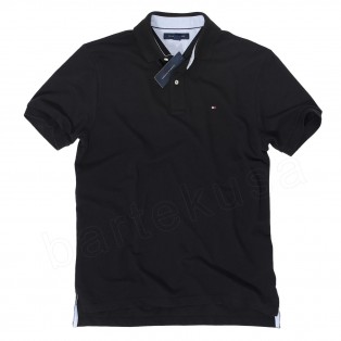 TOMMY HILFIGER CZARNA MESKA KOSZULKA POLO 